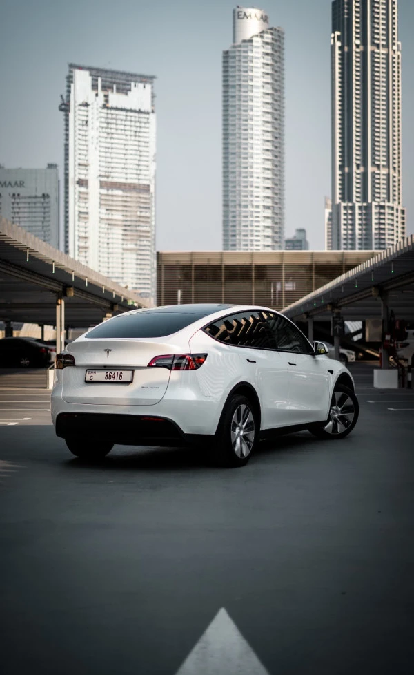  White Tesla Model Y Long Range Photo 2